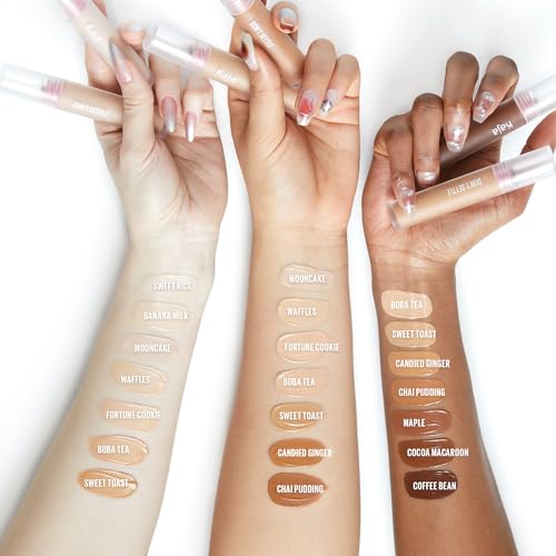 KAJA Don't Settle Liquid Concealer 04 Waffles - 0.21 Oz, Hydrating, Buildable Coverage