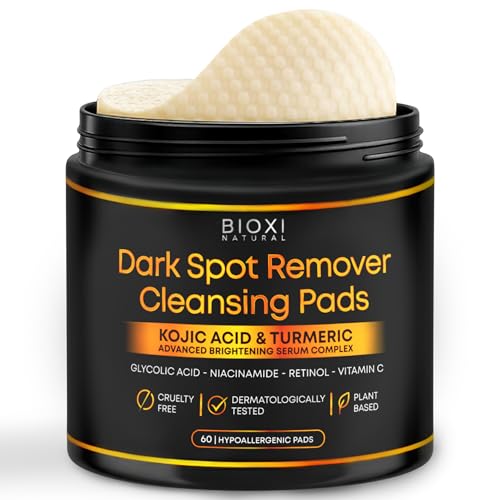 BIOXI Dark Spot Remover Cleansing Pads with Kojic Acid & Turmeric - 1 Pack