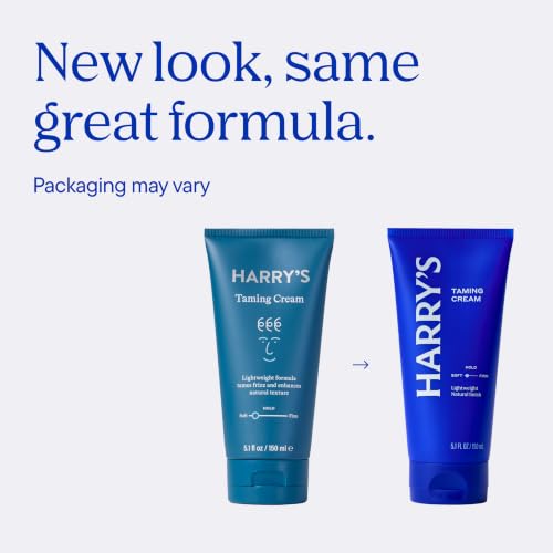 Harry's Taming Hair Cream for Men - 5.1 oz | Soft Hold & Natural Finish