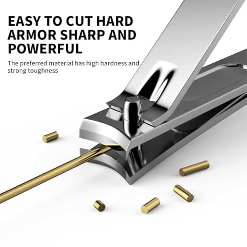 Derlaier Nail Clippers Set - Stainless Steel Dual-Size Cutters for Home & Travel