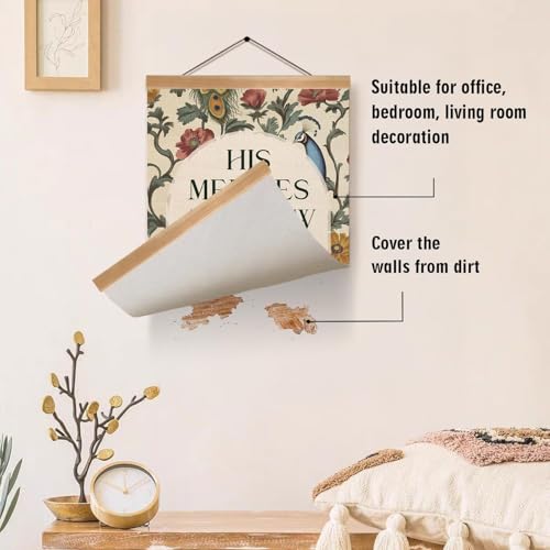 Christian Wall Art Poster - Bible Verse 'His Mercies Are New' 12x16