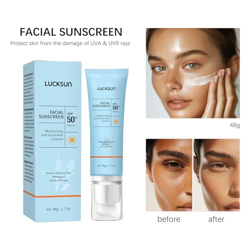 SPF 50+ Tinted Sunscreen for Face & Body Water-Resistant Lightweight Sun Protection - 2 Pack