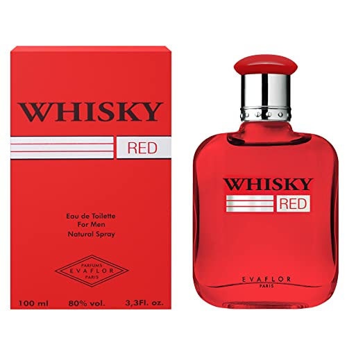 WHISKY RED Eau de Toilette for Men by Evaflor – 3.4 fl oz Woody Fragrance