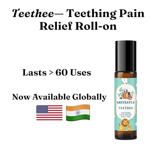 Greenatva Natural Baby Teething Relief Roller – Chamomile & Lavender Oil