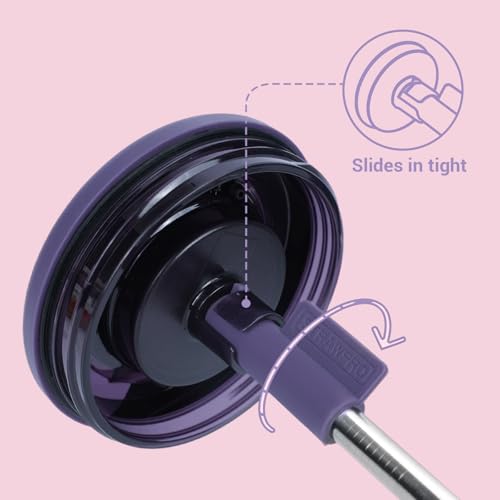 Jetstop Straw Kit for Brümate Era 30 oz - 3 Metal Straws, Silicone Connectors & Cleaning Brushes