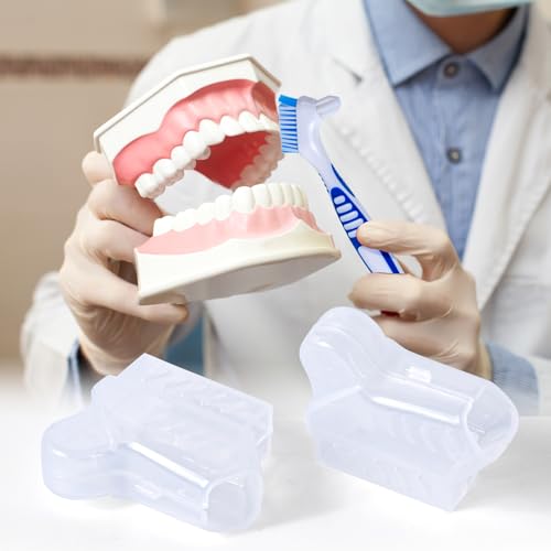 4-Pack Portable Denture Brush Covers with Ventilation Holes