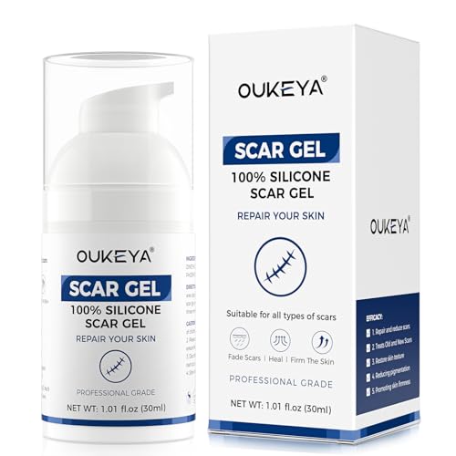 OUKEYA Silicone Scar Gel 30ml - Dermatologically Tested Scar Treatment for All Skin Types