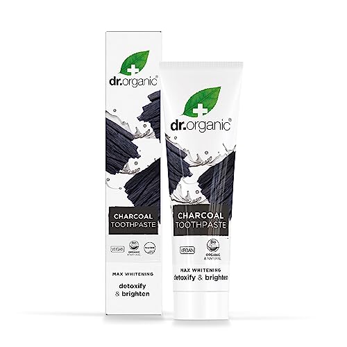Dr. Organic Whitening Charcoal Toothpaste 100ml - Silica & Mint