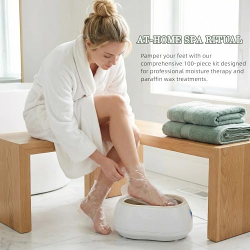 200 Disposable Moisturizing Foot Socks - Leak-Proof, Anti-Slip