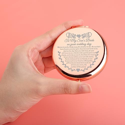 Daughter-in-Law Wedding Day Makeup Mirror - Gift from Mother-in-Law