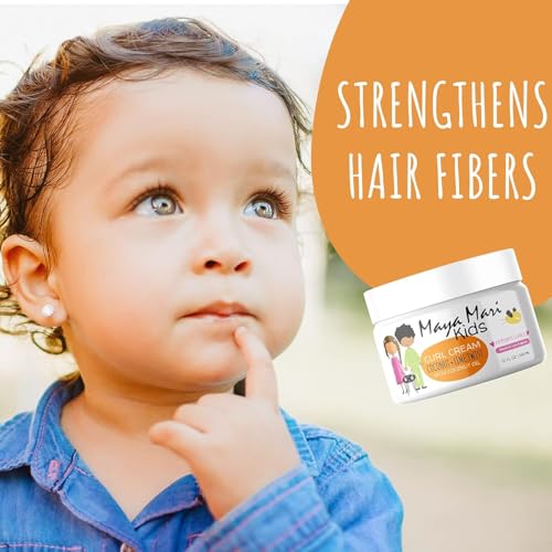 MAYA MARI Kids Hair Care Set, 5 Piece Kit for Ages 2-13, 2-in-1 Shampoo and Conditioner, Detangler Spray, Leave-In Conditioner, Curl Cream and Styling Gel, Coconut Lime Twist, 52 fl oz Total