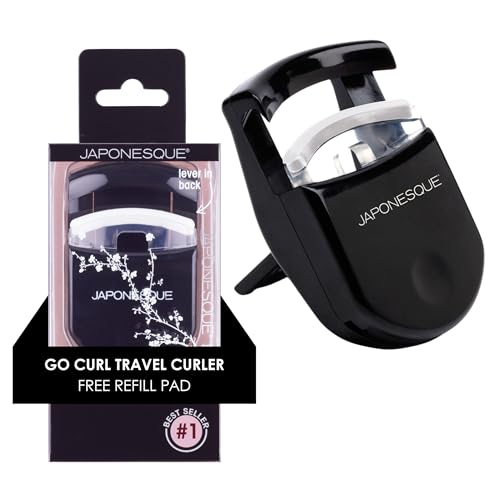 JAPONESQUE Travel Eyelash Curler - Mini Lash Tool for Beautiful Curls