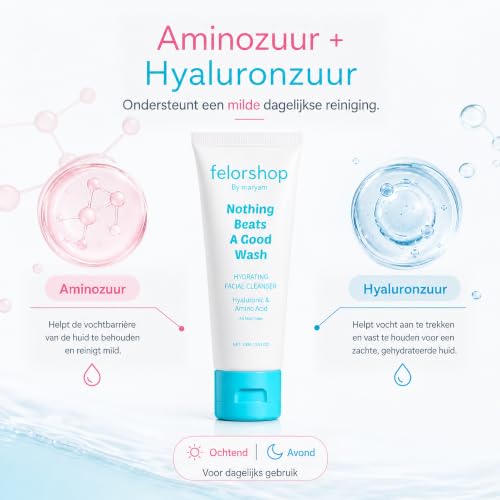 FelorShop Hydrating Facial Cleanser with Hyaluronic Acid - 100g