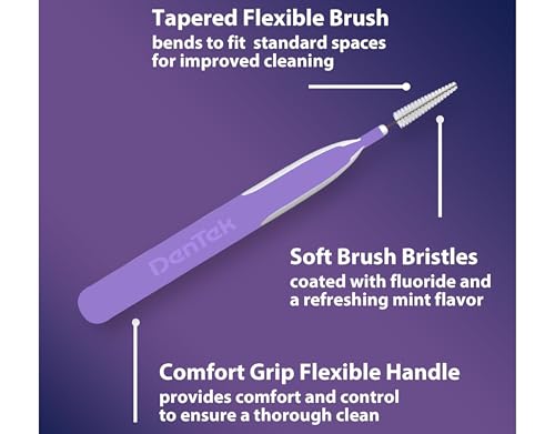 DenTek Complete Clean Floss Picks with Mouthwash Blast Mint Flavor - 32 ct (Pack of 2)