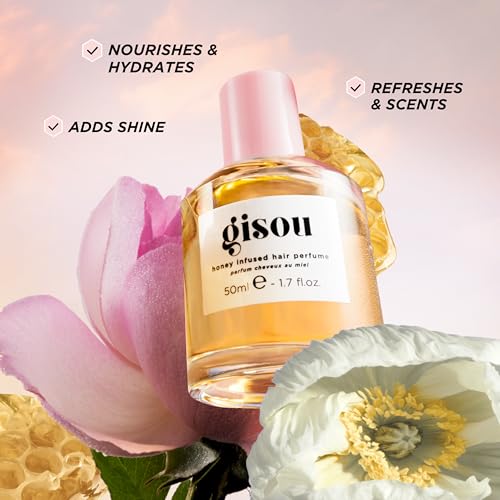 Gisou Honey Infused Hair Perfume ? Long-Lasting Hair Fragrance with Mirsalehi Honey & Argan Oil, Wildflower Honey, 1.7 Fl Oz