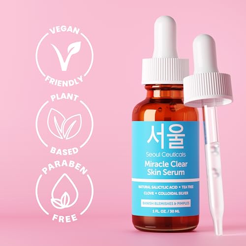 SeoulCeuticals Korean Acne Serum with Natural Salicylic Acid - 1oz