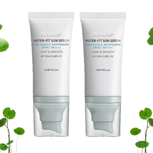 OUKPANE Centella Sunscreen SPF 50 Water-Fit Sun Serum, Hydrating Long-Lasting Protection