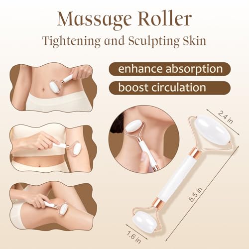 QAH Body Firming Oil with Massage Roller - Anti-Cellulite & Hydrating Serum