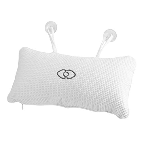 Inflatable Bath Pillow with Suction Cups for Head and Neck Support
