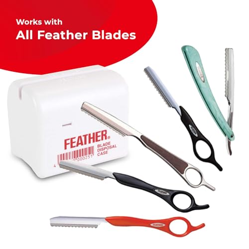 Feather Razor Disposal Case 1 Count - Safe Blade Holder for Feather Razors