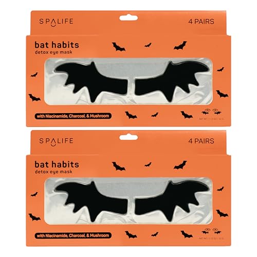 SpaLife Bat-Wing Hydrogel Eye Patches for Dark Circles & Puffiness - 8 Pairs