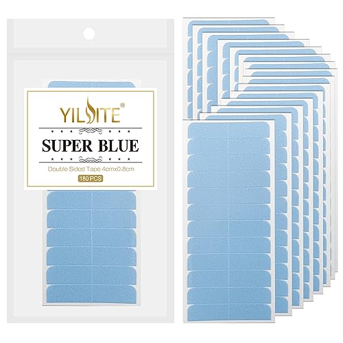 YILITE 180 Pieces Double-Sided Hair Extension Tape Tabs - 4x0.8cm