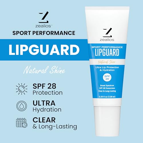 Zealios LipGuard SPF 28 Sunscreen Lip Balm - 3 Pack Hydrating Formula