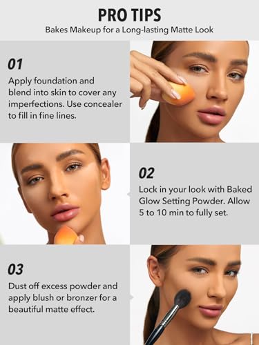 SHEGLAM Baked Glow Light Pink Setting Powder Oil Control Loose Face Powder Translucent