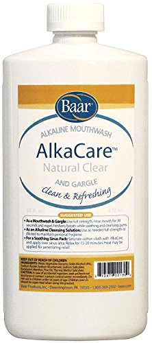 Baar AlkaCare Alkalizing Mouthwash & Gargle, 16 oz, Low-Alcohol Formula