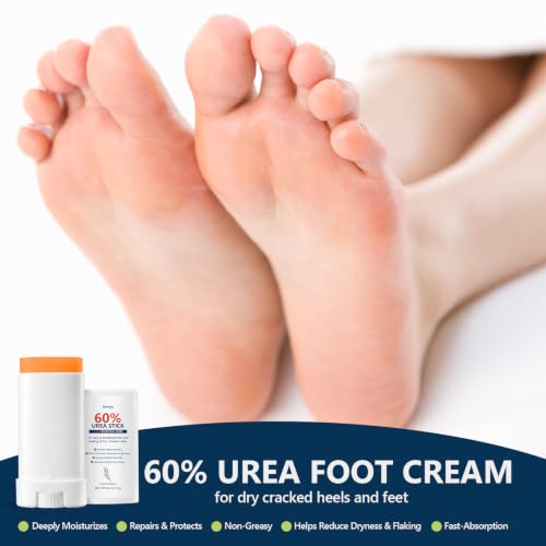 Urea Foot Cream Stick 60% Urea Moisturizer for Dry Cracked Heels & Skin