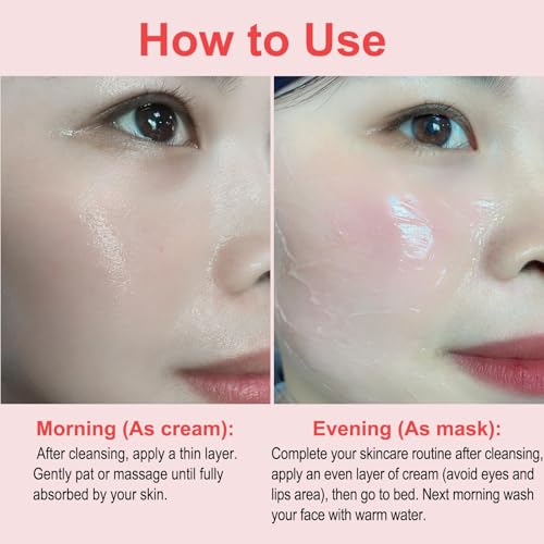 Collagen Jelly Cream with Niacinamide - Hydrating & Firming for All Skin Types (3.38 Fl.Oz)