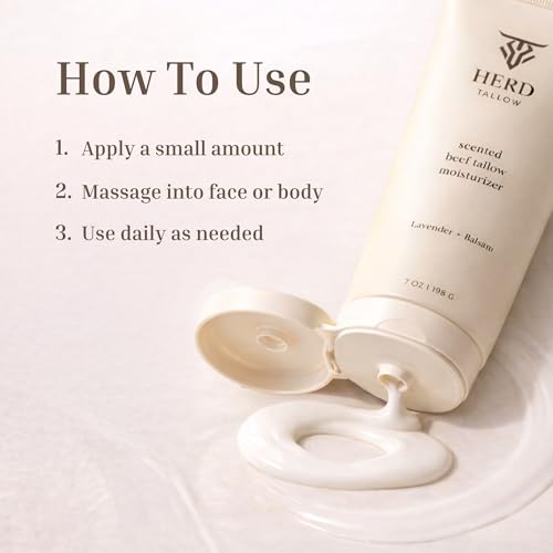 Herd Tallow Lavender & Balsam Beef Tallow Moisturizer - 2oz Face & Body Cream