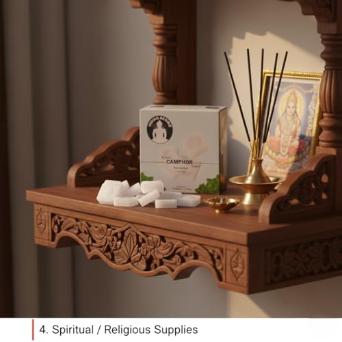 Premium Refined Camphor Blocks for Aromatherapy & Rituals - 114g