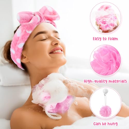 Moucuny Bright 42 Pcs Spa Sleepover Party Supplies Set for Women