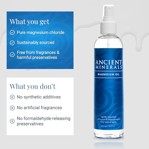 Ancient Minerals Magnesium Oil Spray - Zechstein Chloride 4oz