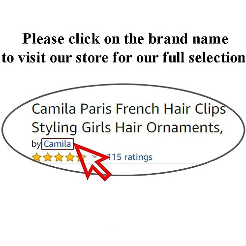 Camila Paris Tokyo Flower Hair Barrette Clip for Girls - Strong Hold