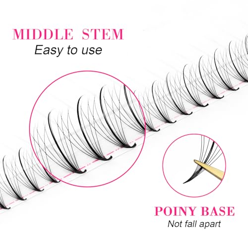 TDANCE 5D Wispy Premade Fans 0.07mm C-Curl Lash Extensions 8-15mm Mix