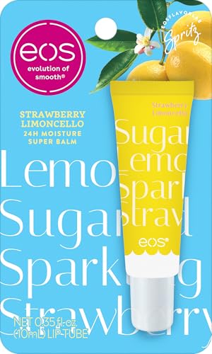 eos Strawberry Limoncello 24H Moisture Super Balm - Hydrating Lip Treatment, 0.35 fl oz