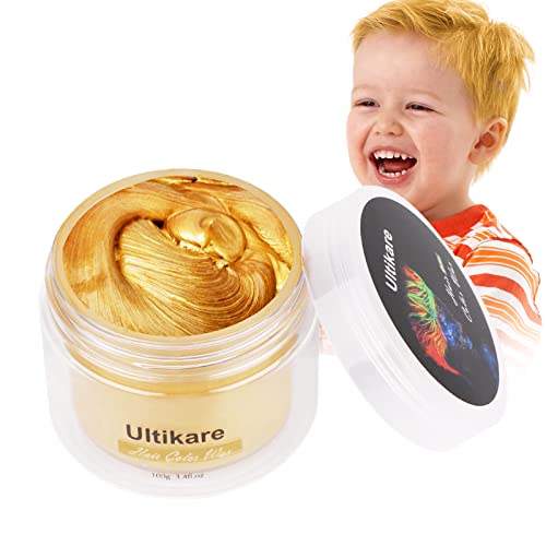 Ultikare Blonde Hair Wax Color - Temporary Hair Dye & Styling Gel for Color-Treated Hair, 3.4 Fl Oz