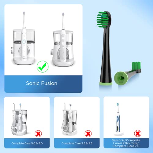 Fregum Replacement Toothbrush Heads for Waterpik Sonic Fusion - Pack of 5