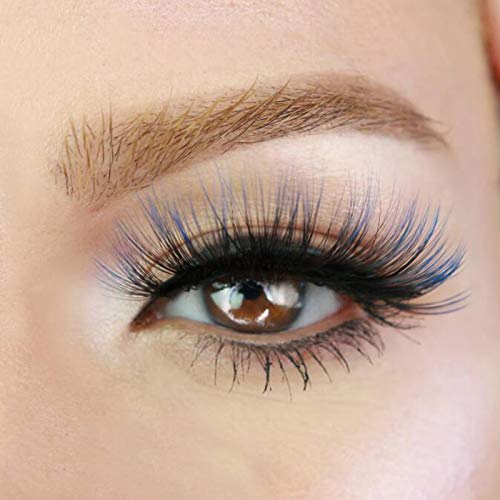 DAODER 7 Pairs Colored False Eyelashes 15mm Wispy Faux Mink Dramatic Eye Makeup