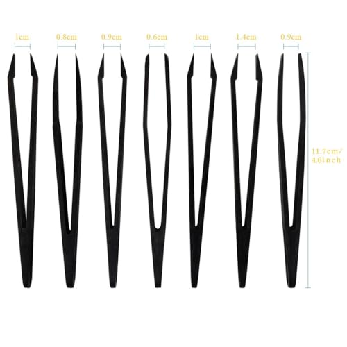 7-Piece Anti-Static Precision Tweezers Set for Electronics Repair