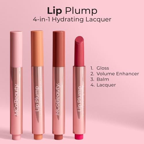 MCoBeauty Lip Plump 4-in-1 Hydrating Lacquer - Natural Mauve