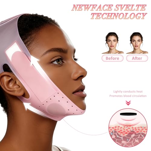 Silicone V-Line Lifting Mask, Reusable Chin Strap for Jawline Tightening