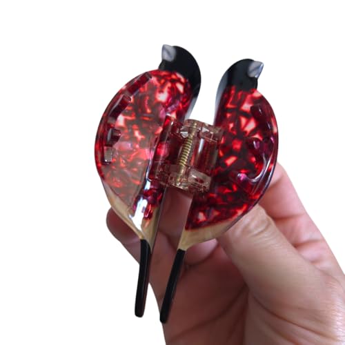 Bullfinch Bird Claw Clip - Cute Acetate Small Hair Claw for Women