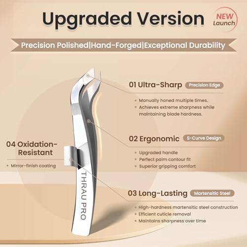 Professional Mini Cuticle Trimmer Tweezers - Precision Nail & Hangnail Care