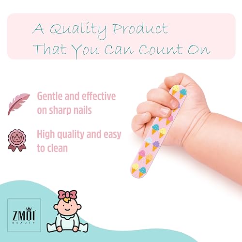 Gentle Baby Nail File - Colorful Mini Emery Boards for Toddlers