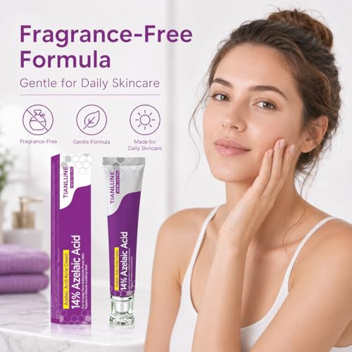 Azelaic Acid Face Cream 14% - 2PCS, 1 Oz Each for Uneven Skin