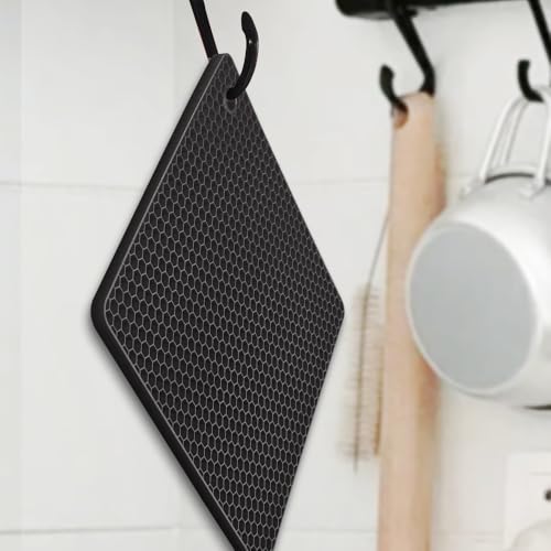 homEdge Silicone Trivet Mats - 6 Pack Non-Slip Heat Resistant Pot Holders