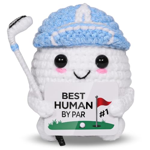 Handmade Crochet Golf Ball Gift - Fun Golf Decor for Lovers